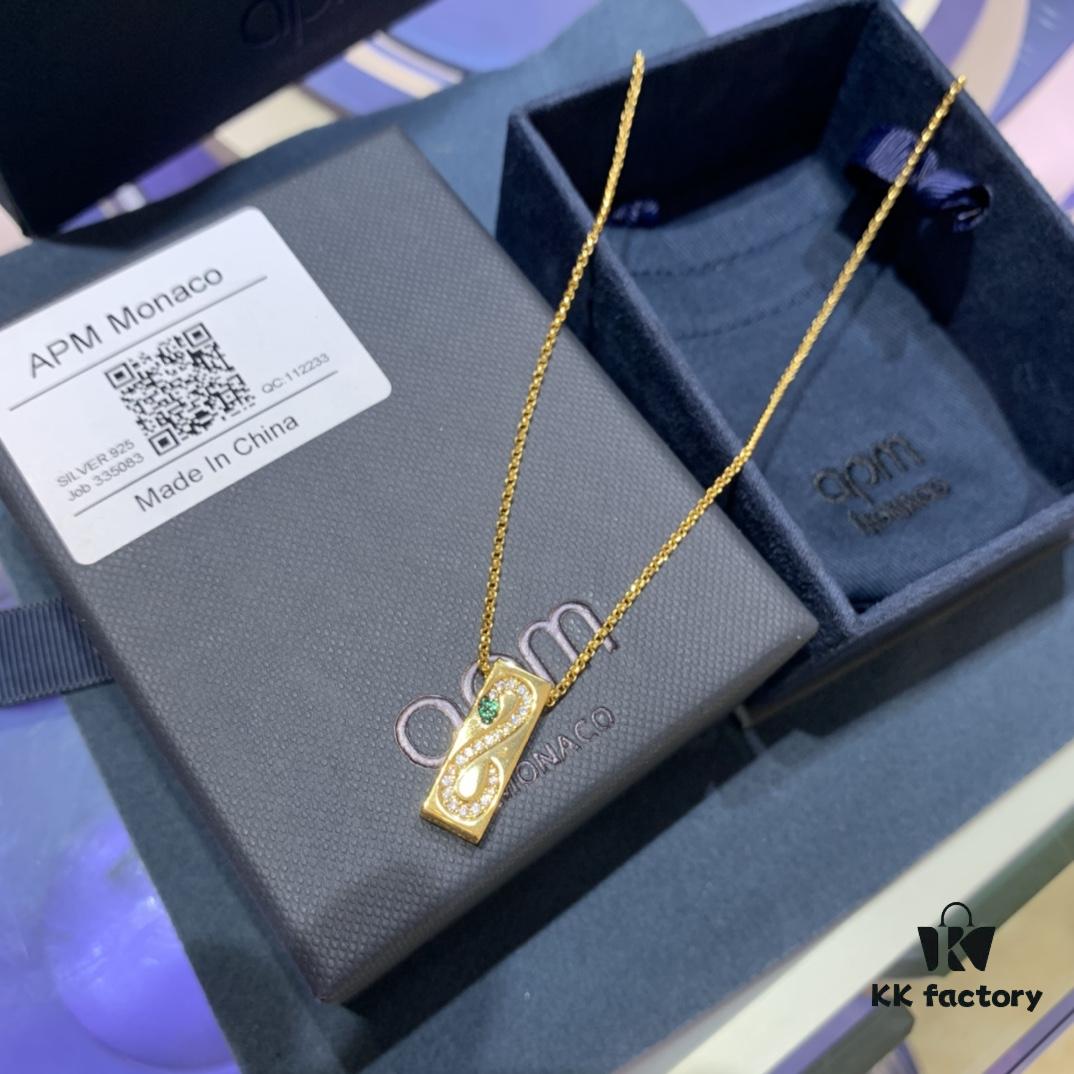 A Brand Monaco New Arrival Exotic Snake Necklace for Women, Fashion Colorful Gold Collar Chain Pendant with Square Plate Design