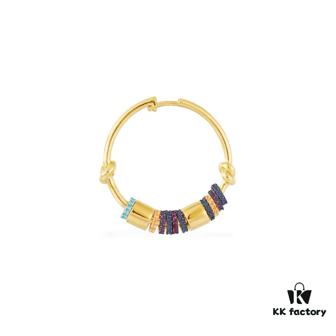 A Brand Monaco Single Romantic Colorful Multi-Layer Earrings, Stylish Designed Jewelry Gift for Girlfriend