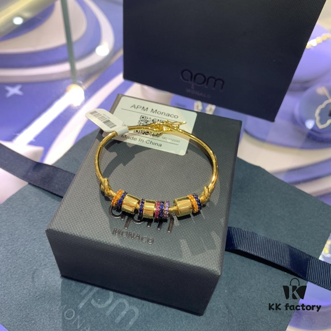 New Arrival 💕 A-Home Monaco Style Elegant Multicolor Multi-Layer Bracelet for Women, Golden Romantic Jewelry Gift for Girlfriend or Best Friend