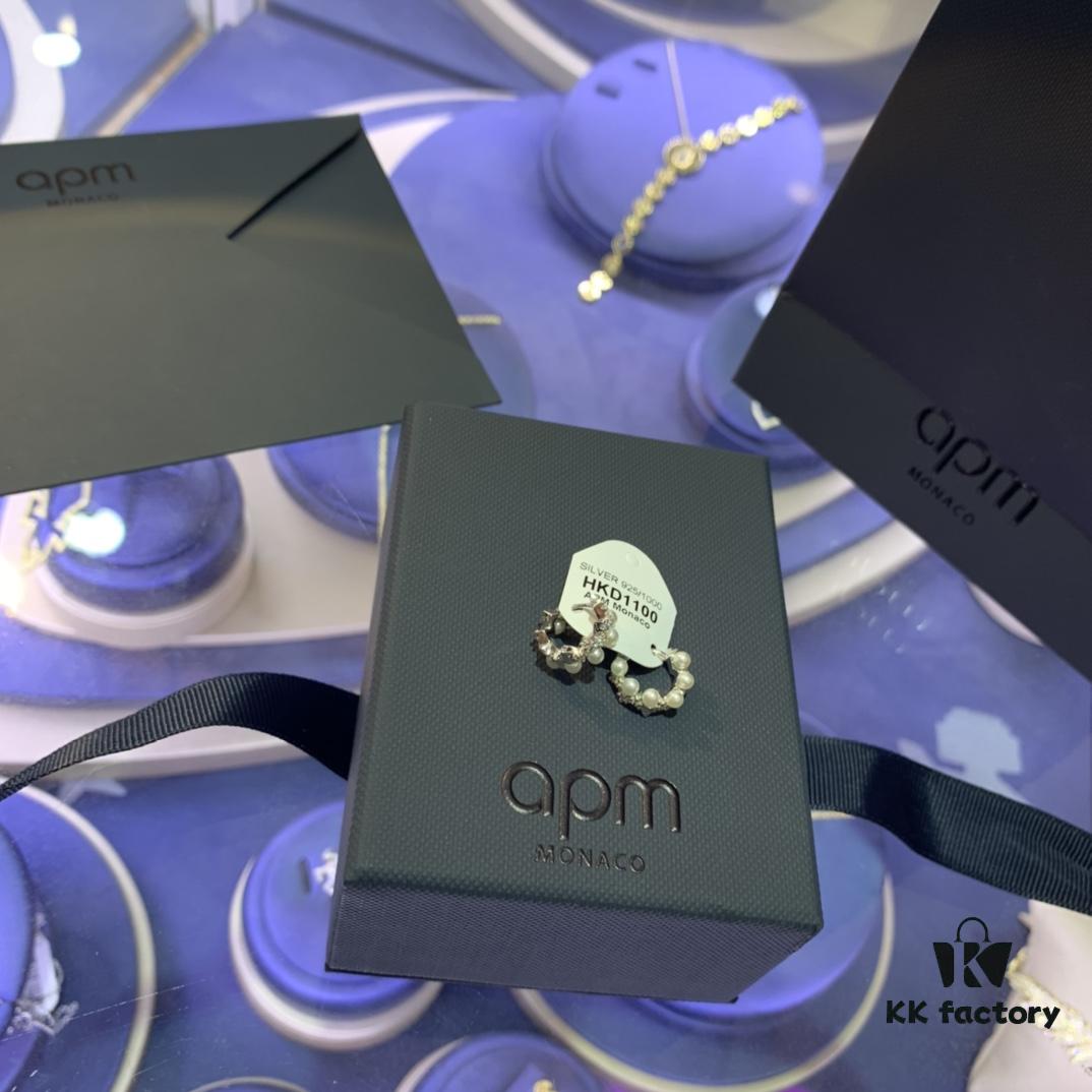 A Family Monaco Style Stylish Mini Pearl Earrings for Women, New Geometric Hoop Earrings, Gift for Girlfriend