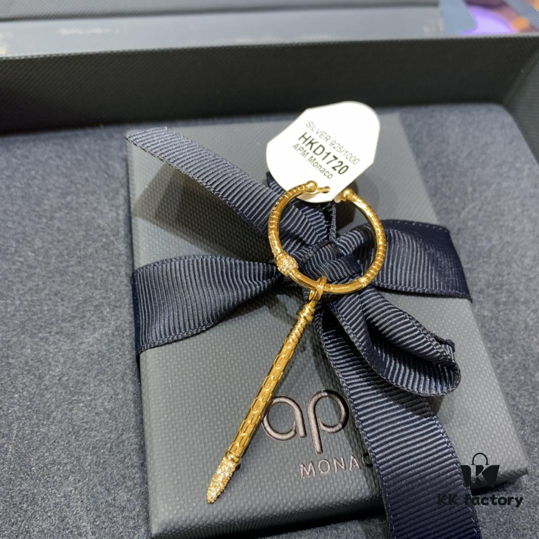 New Arrival 💕 A's Monaco New Gold Earrings, Personalized