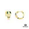 A Family Monaco Exotic Snake Earrings with Green Stone, New Arrival, Stylish and Meaningful Serpent Design Women's Jewelry