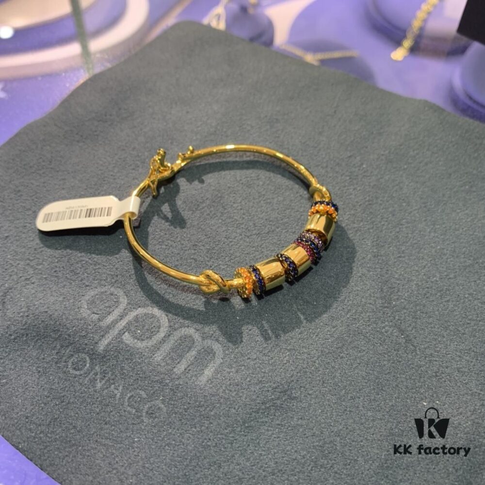 New Arrival 💕 A-Home Monaco Style Elegant Multicolor Multi-Layer Bracelet for Women, Golden Romantic Jewelry Gift for Girlfriend or Best Friend