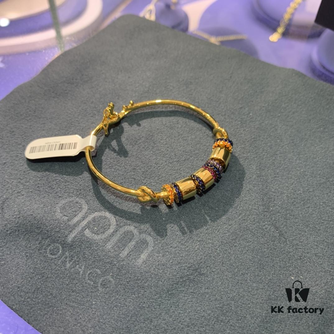 New Arrival 💕 A-Home Monaco Style Elegant Multicolor Multi-Layer Bracelet for Women, Golden Romantic Jewelry Gift for Girlfriend or Best Friend