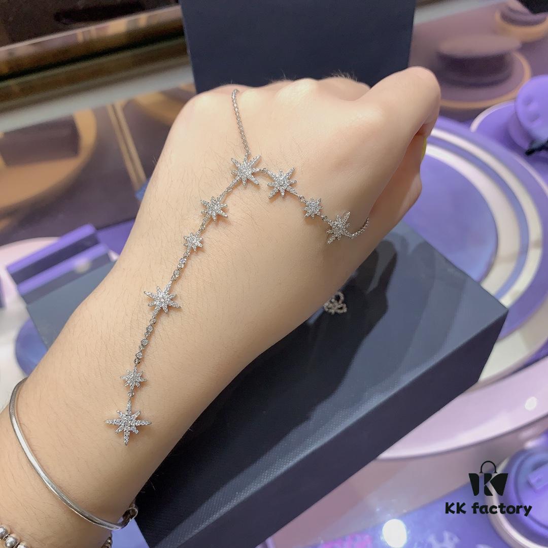 New Arrival A Monaco Multi-Meteor Pendant Necklace for Women, Elegant and Luxurious Fashion Collarbone Chain