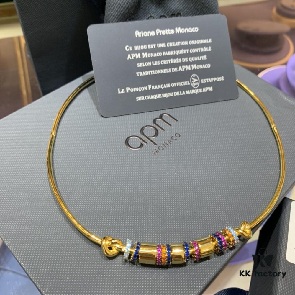 A Family Monaco Multicolor Choker Romantic Geometric Collarbone Necklace Gift for Girlfriend 520