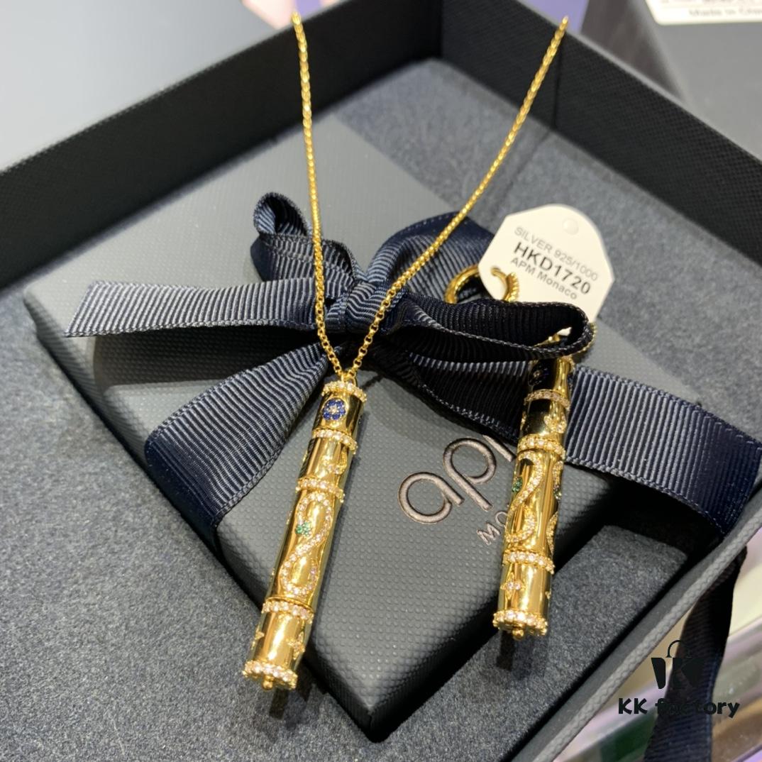 A Family Monaco New Arrival Lucky Serpent Earrings with Exotic Charm, Lightweight Luxury Vintage Elegant Drop Earrings