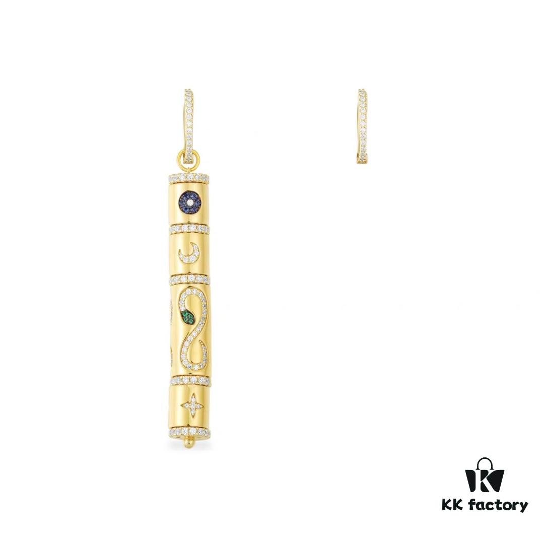 A Family Monaco New Arrival Lucky Serpent Earrings with Exotic Charm, Lightweight Luxury Vintage Elegant Drop Earrings