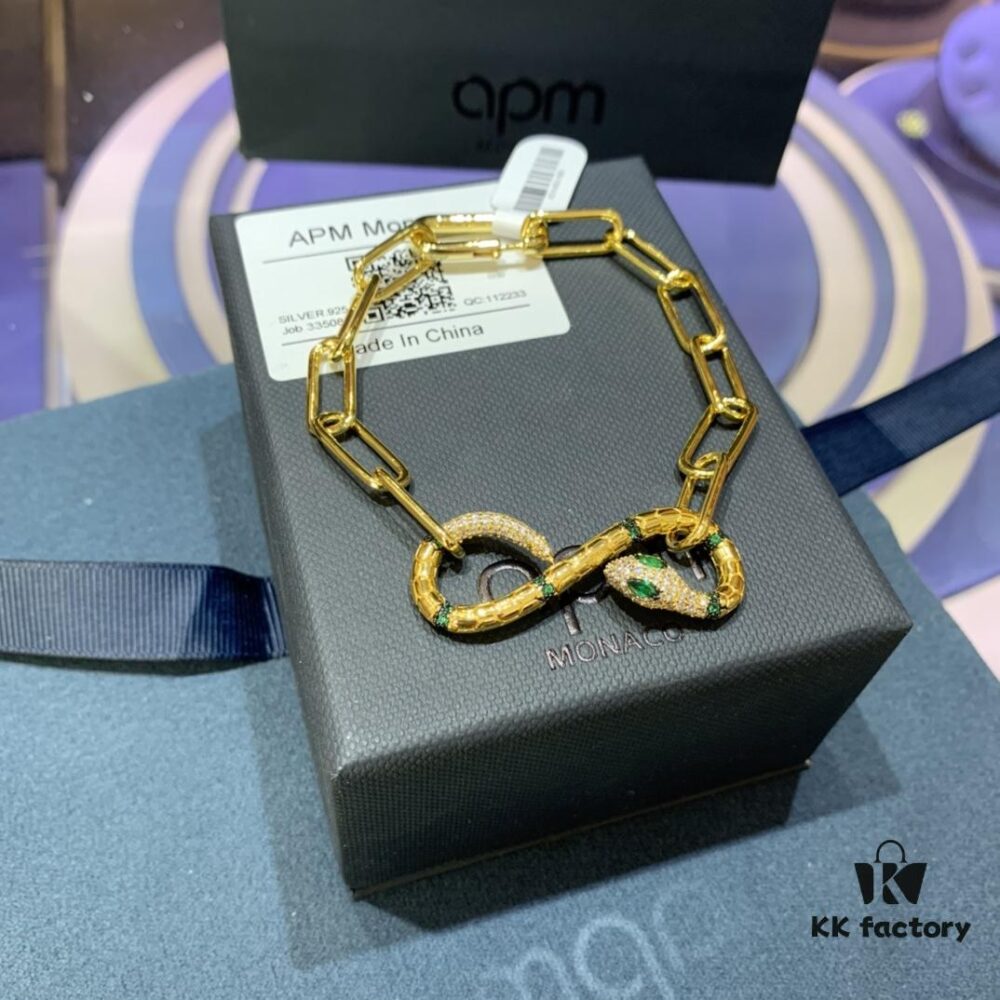 A Family Monaco New Arrival Exotic Snake Guardian Bracelet for Women, Retro Original Buckle Snake-Shaped Hand Jewelry