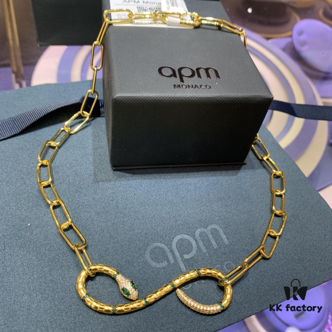 New Arrival 💕 A Monaco Exotic Snake Short Collar Necklace for Women, Gold-Tone Serpent Ring Choker