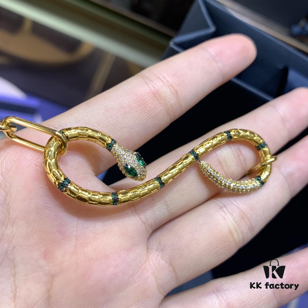 New Arrival 💕 A Monaco Exotic Snake Short Collar Necklace for Women, Gold-Tone Serpent Ring Choker