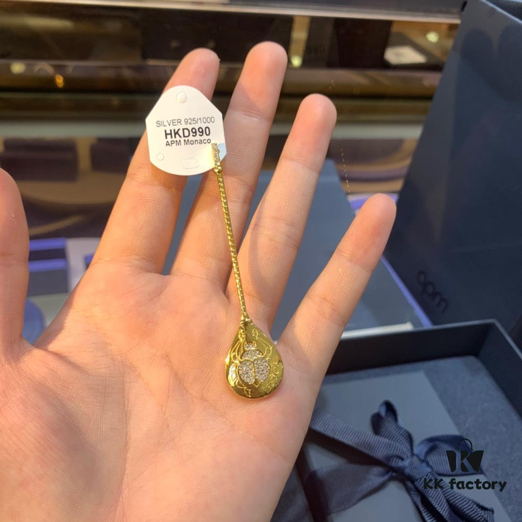 A-Home Monaco Necklace with Crystal Buckle Pendant for Women, Simple and Stylish Sweater Chain, Ideal Gift for Girlfriend