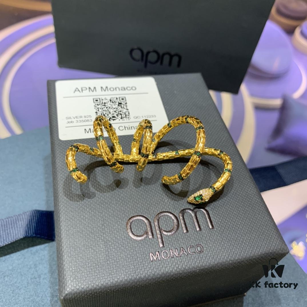 A Monaco New Arrival Guardian Spirit Snake Openwork Earrings, Women's Minimalist Design, Unique Snake Shape