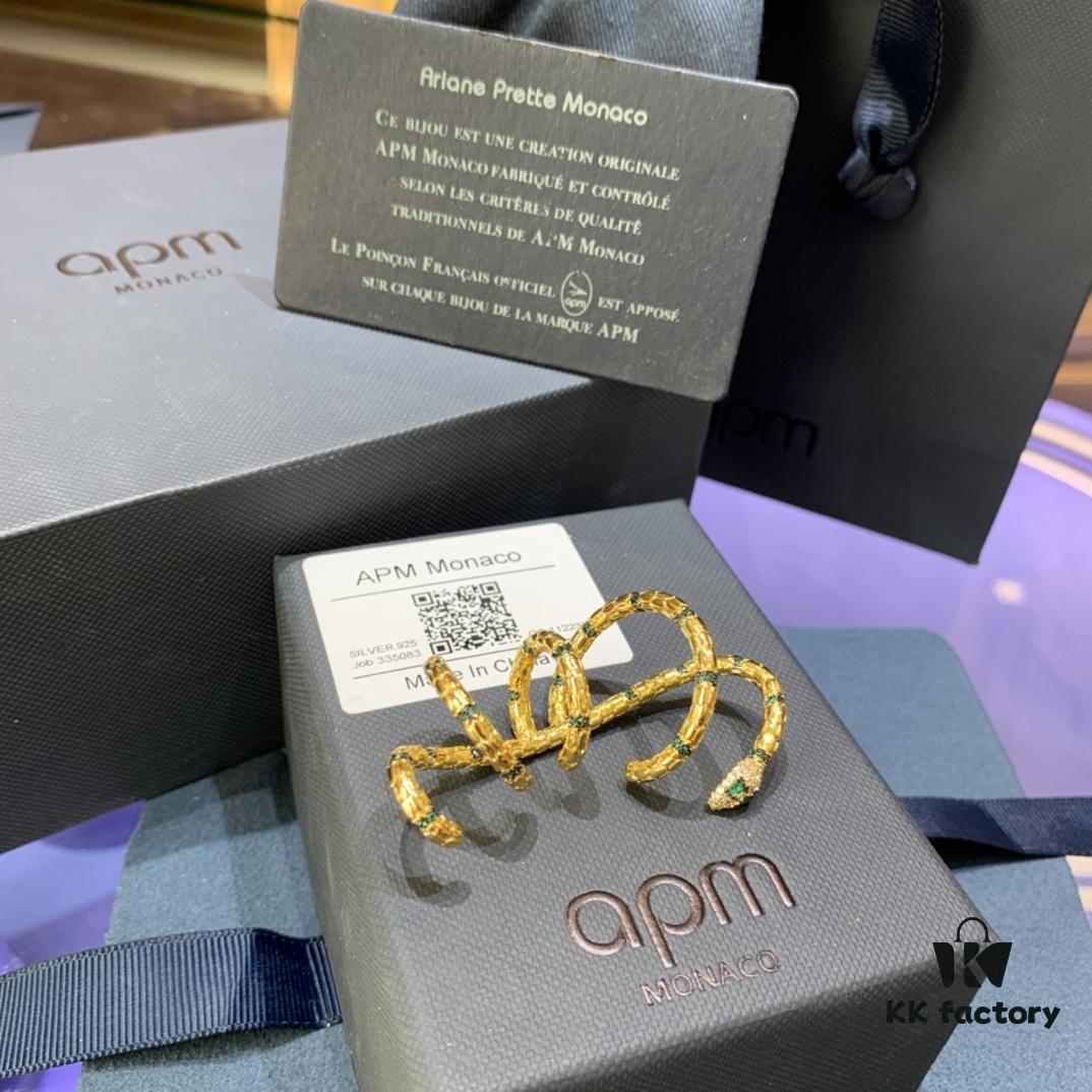 A Monaco New Arrival Guardian Spirit Snake Openwork Earrings, Women's Minimalist Design, Unique Snake Shape