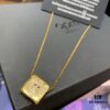A Family Monaco New Arrival Square Guardian Leo Necklace for Women, Minimalist Boutique Little Lion Collarbone Chain