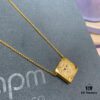 A Family Monaco New Arrival Square Guardian Leo Necklace for Women, Minimalist Boutique Little Lion Collarbone Chain