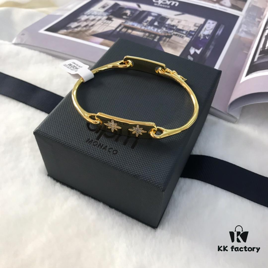 A Brand Monaco Union Flag Bracelet and Earrings Set