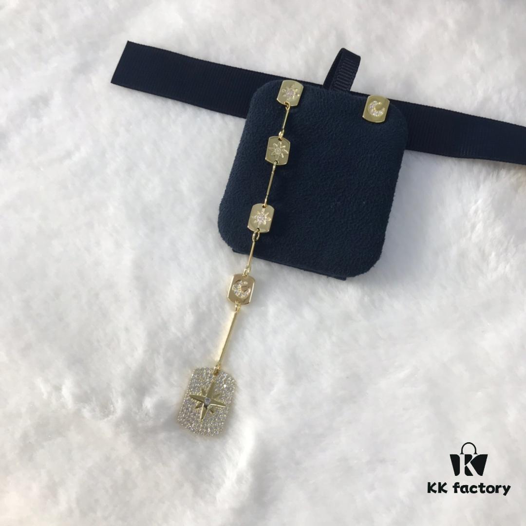 A Brand Monaco Union Flag Bracelet and Earrings Set