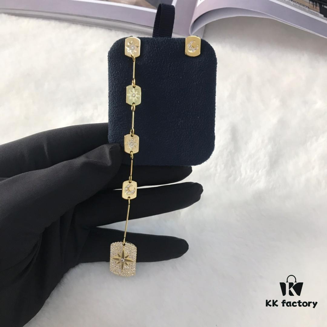 A Brand Monaco Union Flag Bracelet and Earrings Set