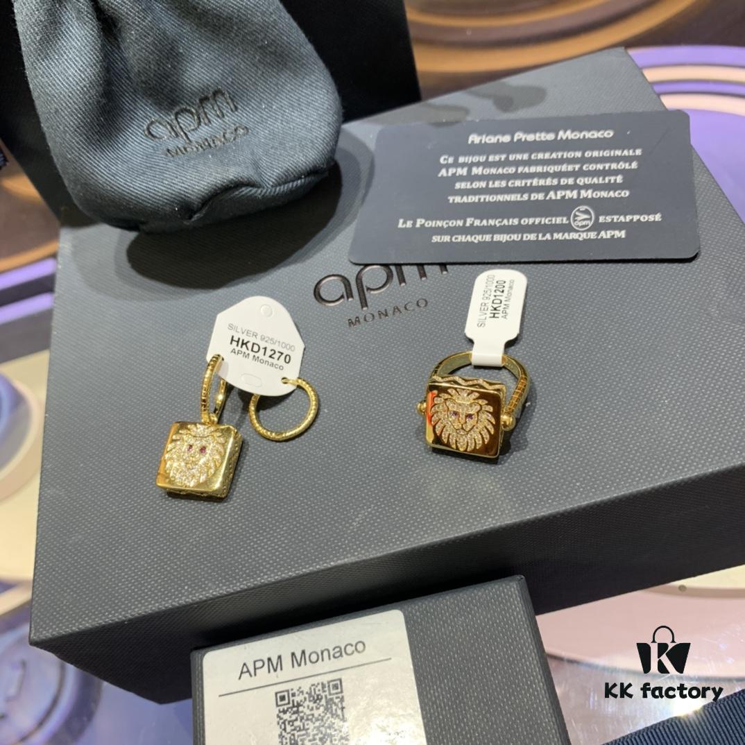 April New Arrival A Monaco Shiny Leo Ear Studs - Asymmetric Stylish Spring Earrings