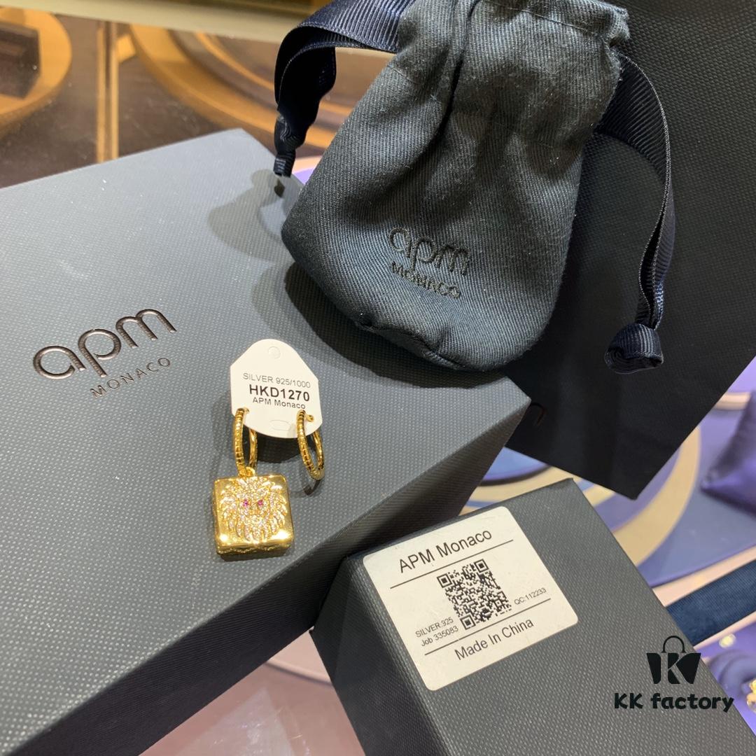 April New Arrival A Monaco Shiny Leo Ear Studs - Asymmetric Stylish Spring Earrings