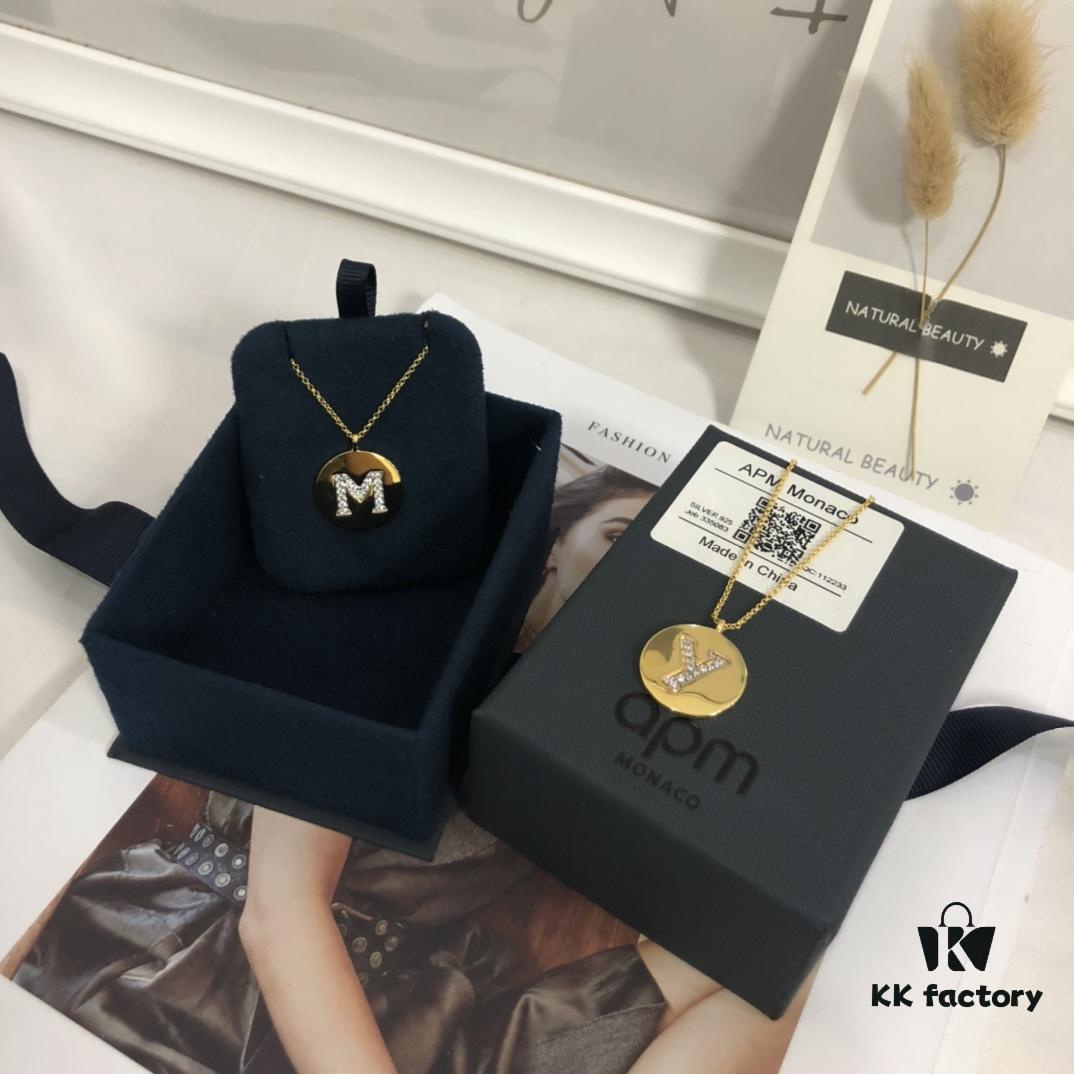 Custom Engraved Necklace 💗 APM Monaco Letter Necklace with Personalization