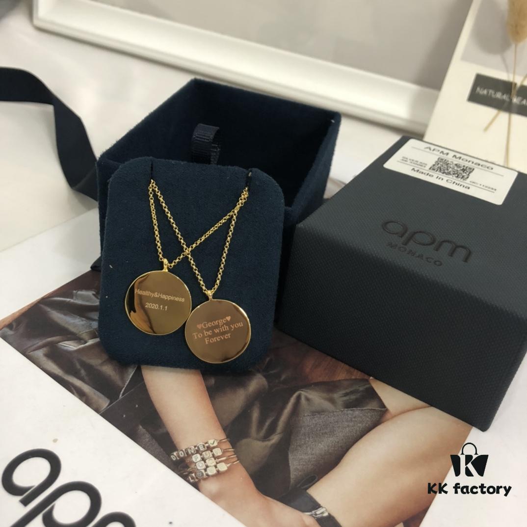 Custom Engraved Necklace 💗 APM Monaco Letter Necklace with Personalization