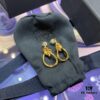 A-Monaco New Arrival Tangled Knot Earrings for Women, Stylish Gold Geometric Studs, Fashionable European and American Ins Style Ear Accessories