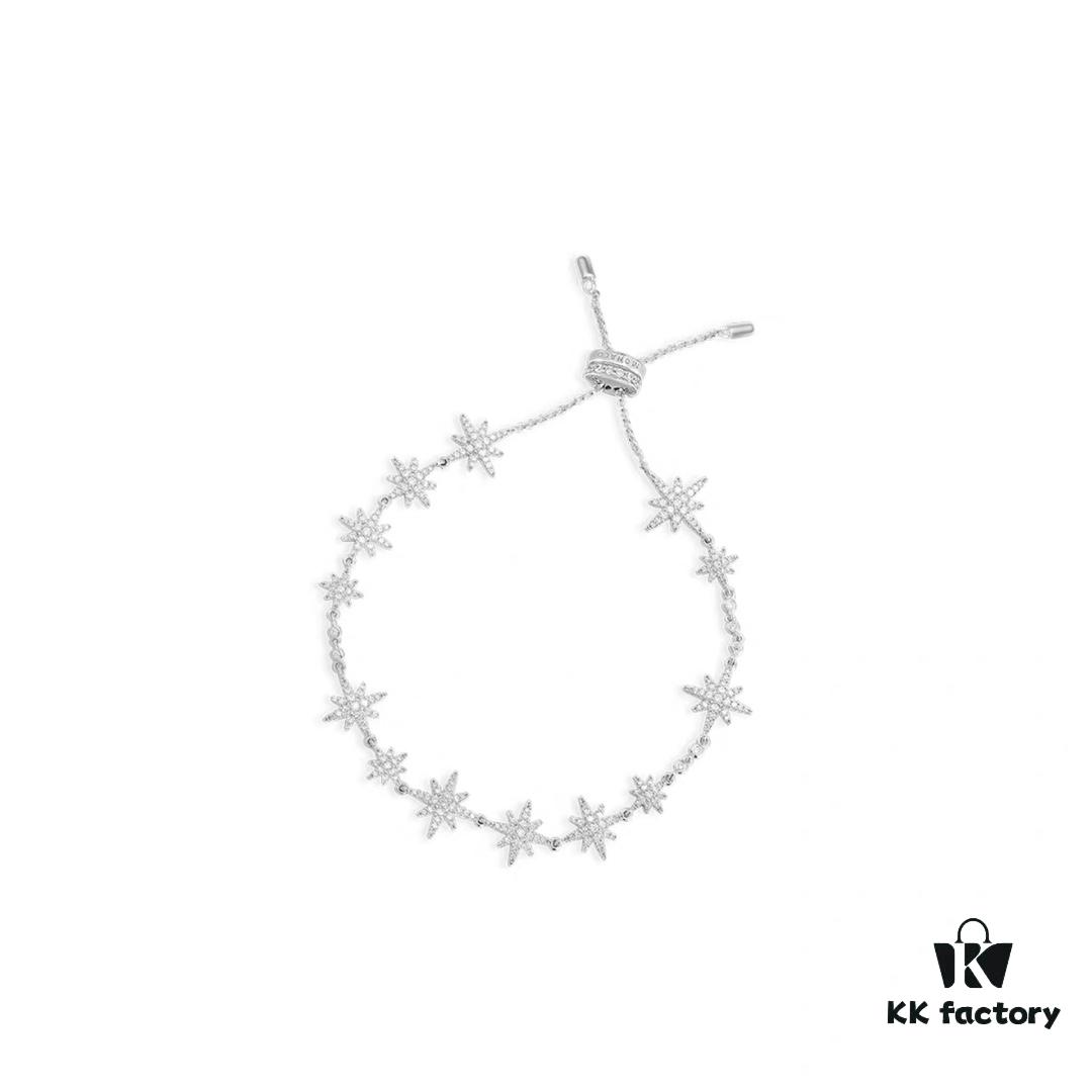 A-Monaco New Arrival Multi-Meteor Silver Bracelet, Instagrammable Niche Design, Luxury Women's Fashion Jewelry