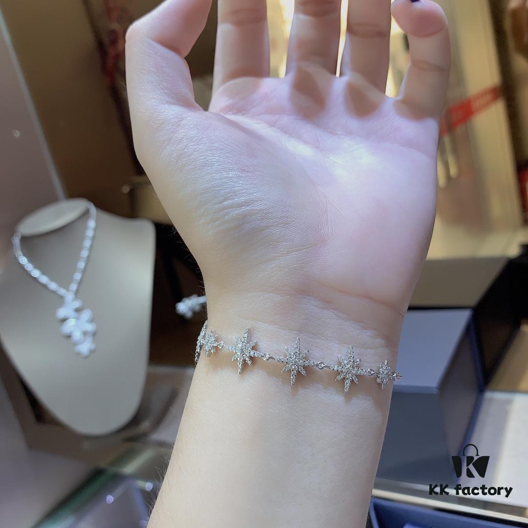 A-Monaco New Arrival Multi-Meteor Silver Bracelet, Instagrammable Niche Design, Luxury Women's Fashion Jewelry