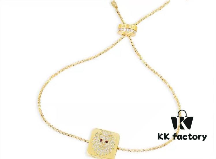 A Monaco New Arrival Guardian Leo Square Luxury Ring Bracelet for Women - Unique Zodiac Lion Signet Ring