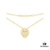 A Monaco New Arrival Leo Guardian Necklace for Women, Luxurious Little Lion Pendant Collarbone Chain Choker
