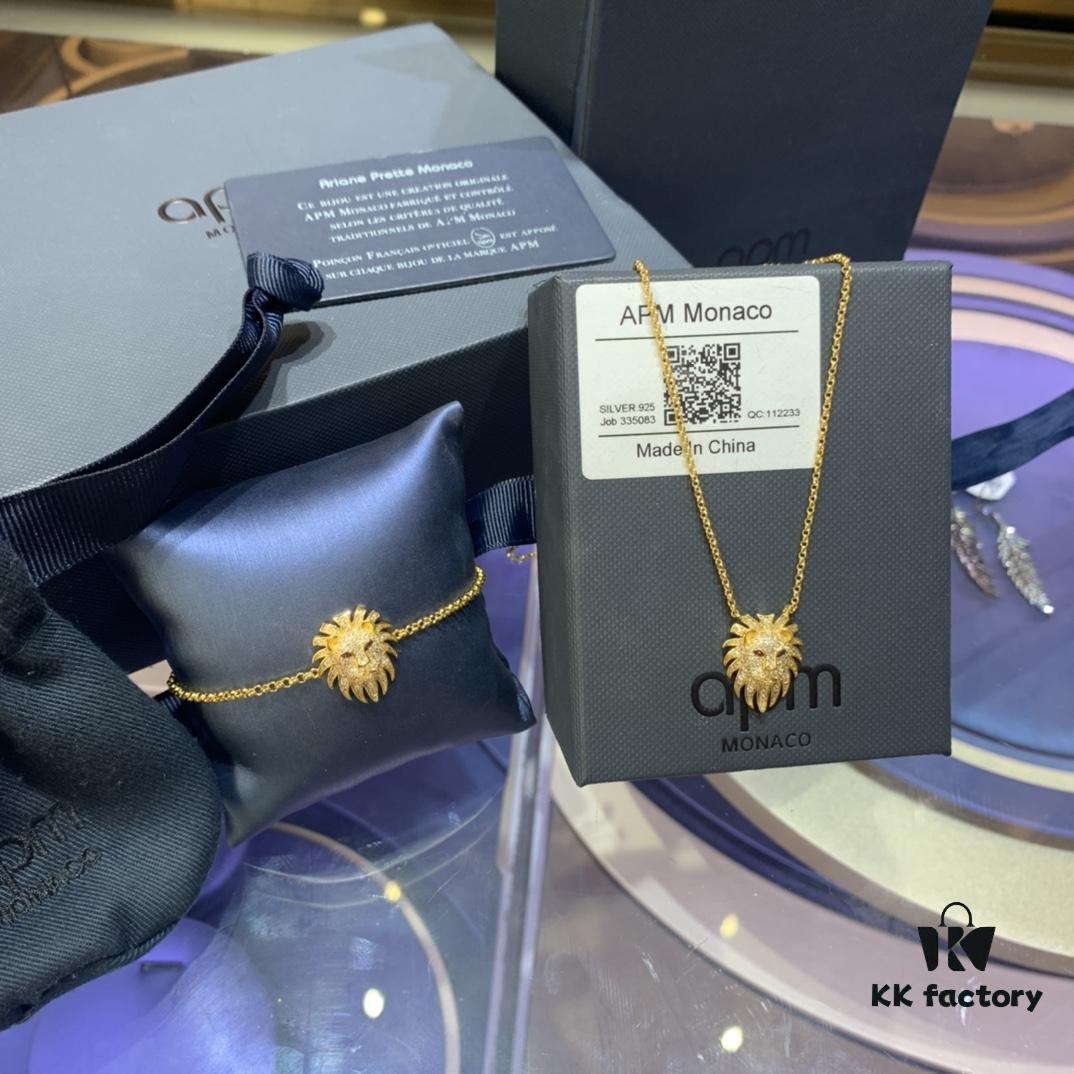 New Arrival A Monaco Constellation Leo Necklace and Bracelet for Women, Unique Fairy-like Leo Head Jewelry