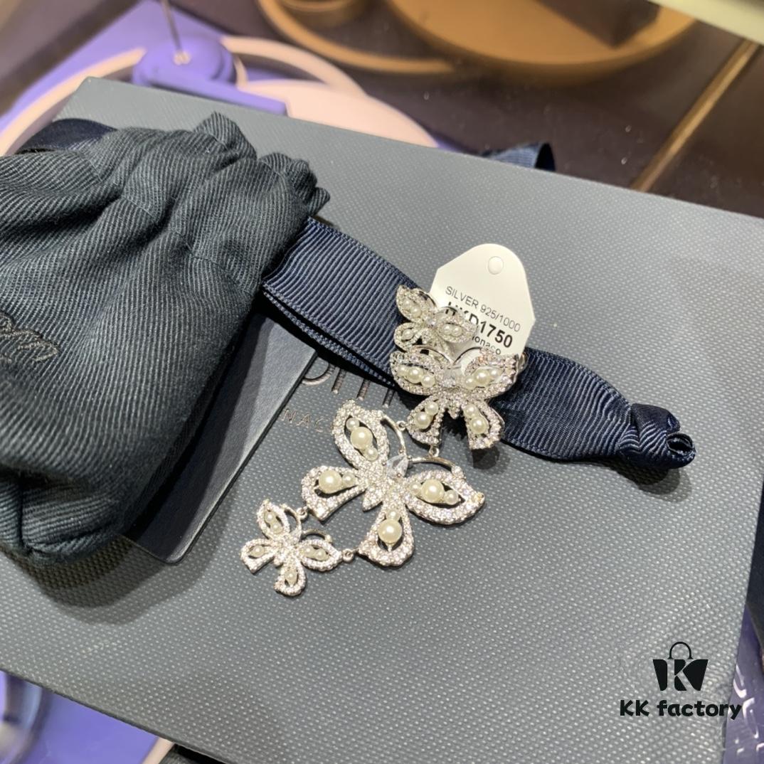 A Family Monaco Asymmetrical Bow Pearl Earrings, Extremely Flattering, Elegant and Slimming