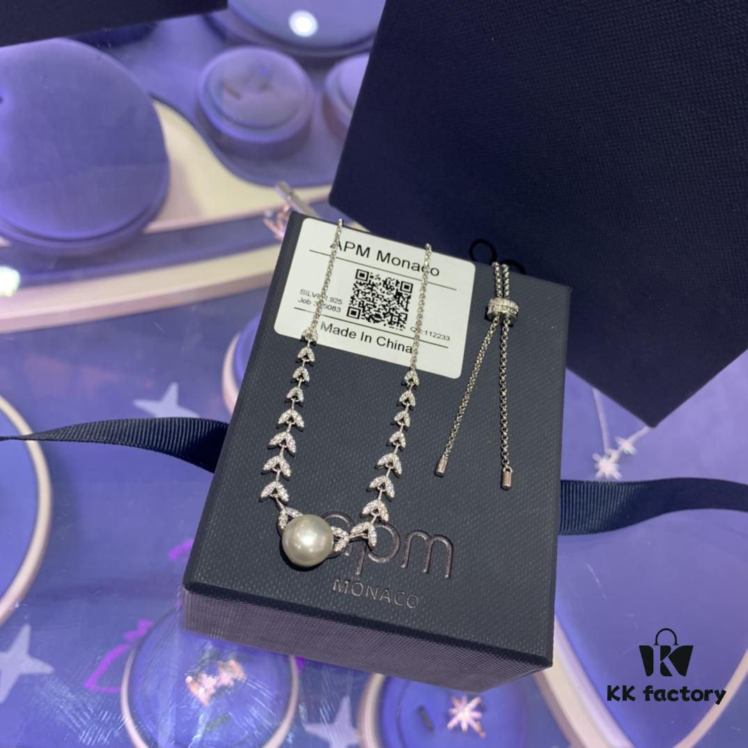 A's Monaco Pearl Wheat Necklace and Bracelet Set