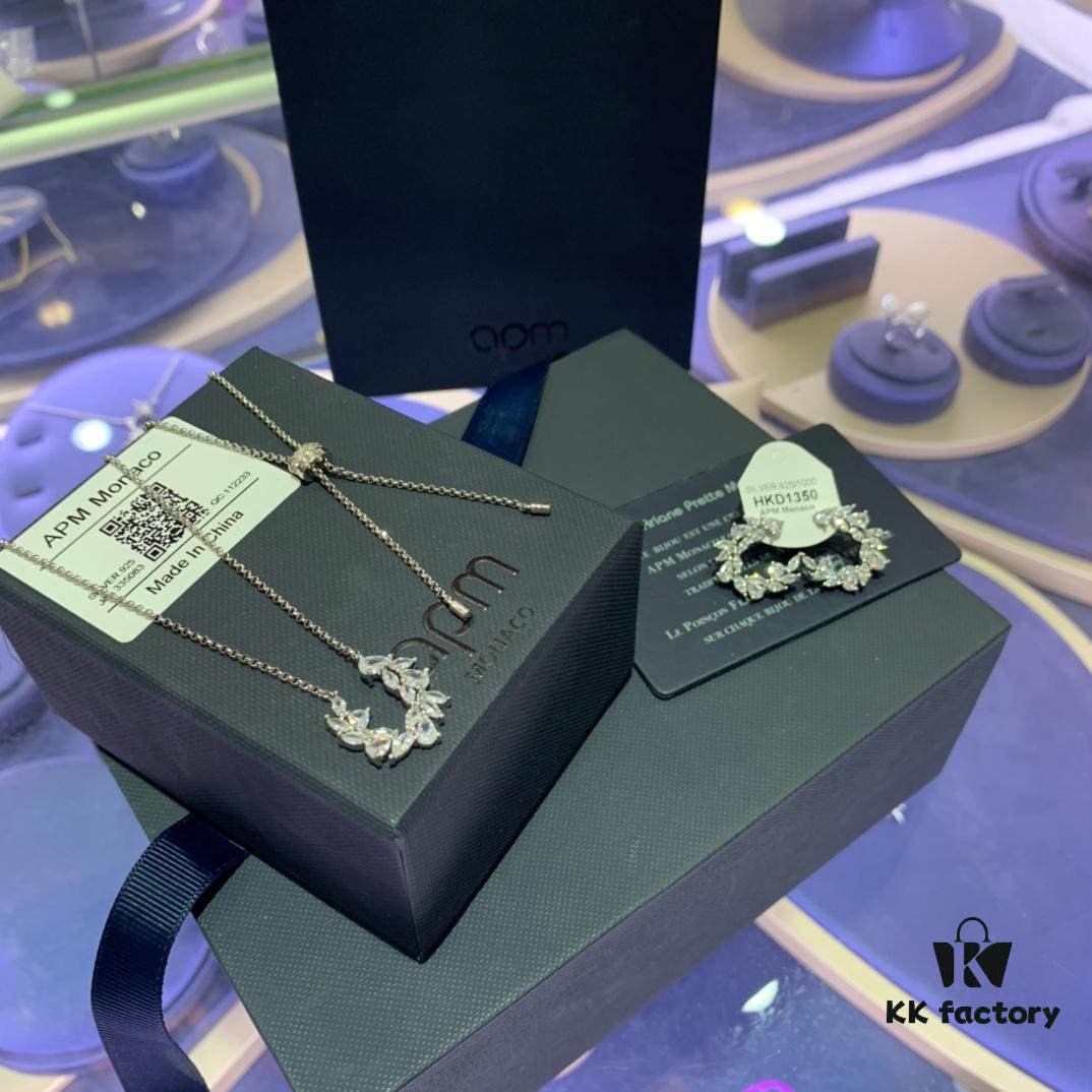 Monaco U-shaped Wheat Ear Necklace and Earrings Set