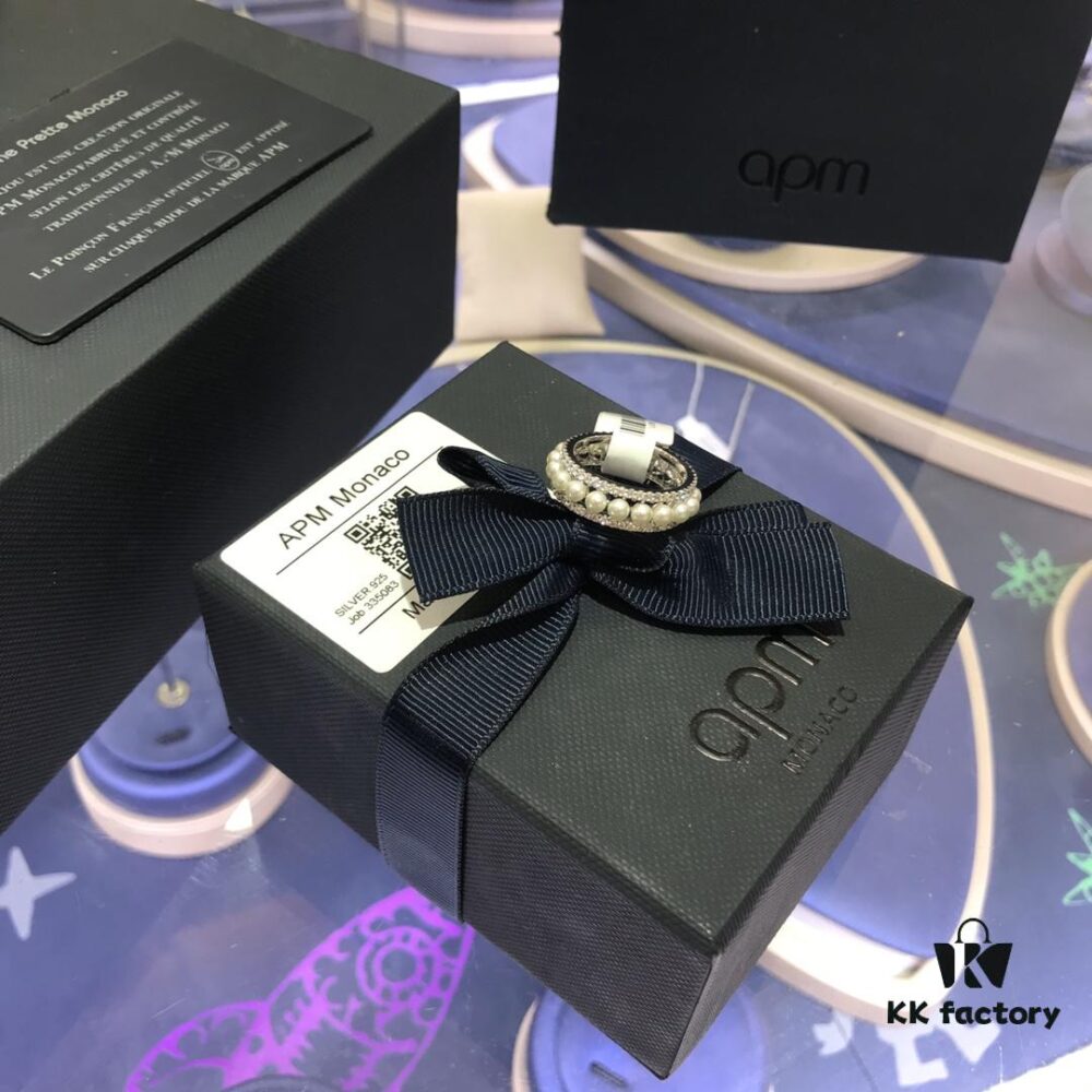 New Arrival 💕💕 A's Monaco Diamond-Encrusted Pearl Ring, Casual and Versatile Style, Perfect Gift for Her on 520