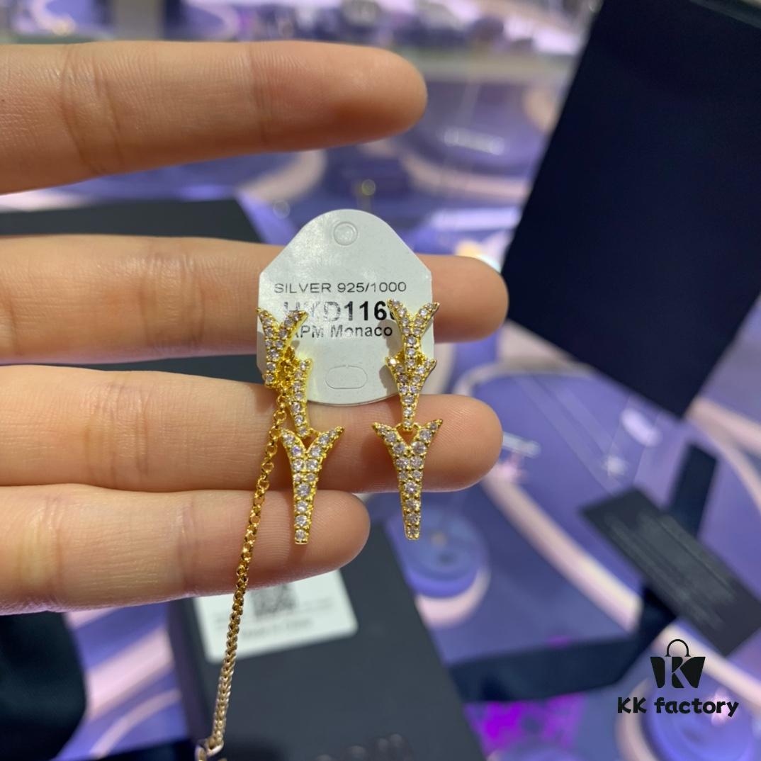 A Brand Monaco Asymmetrical Dragon Tail Ear Cuff with Earrings, Rock-style Unique Statement Drop Earrings for Women