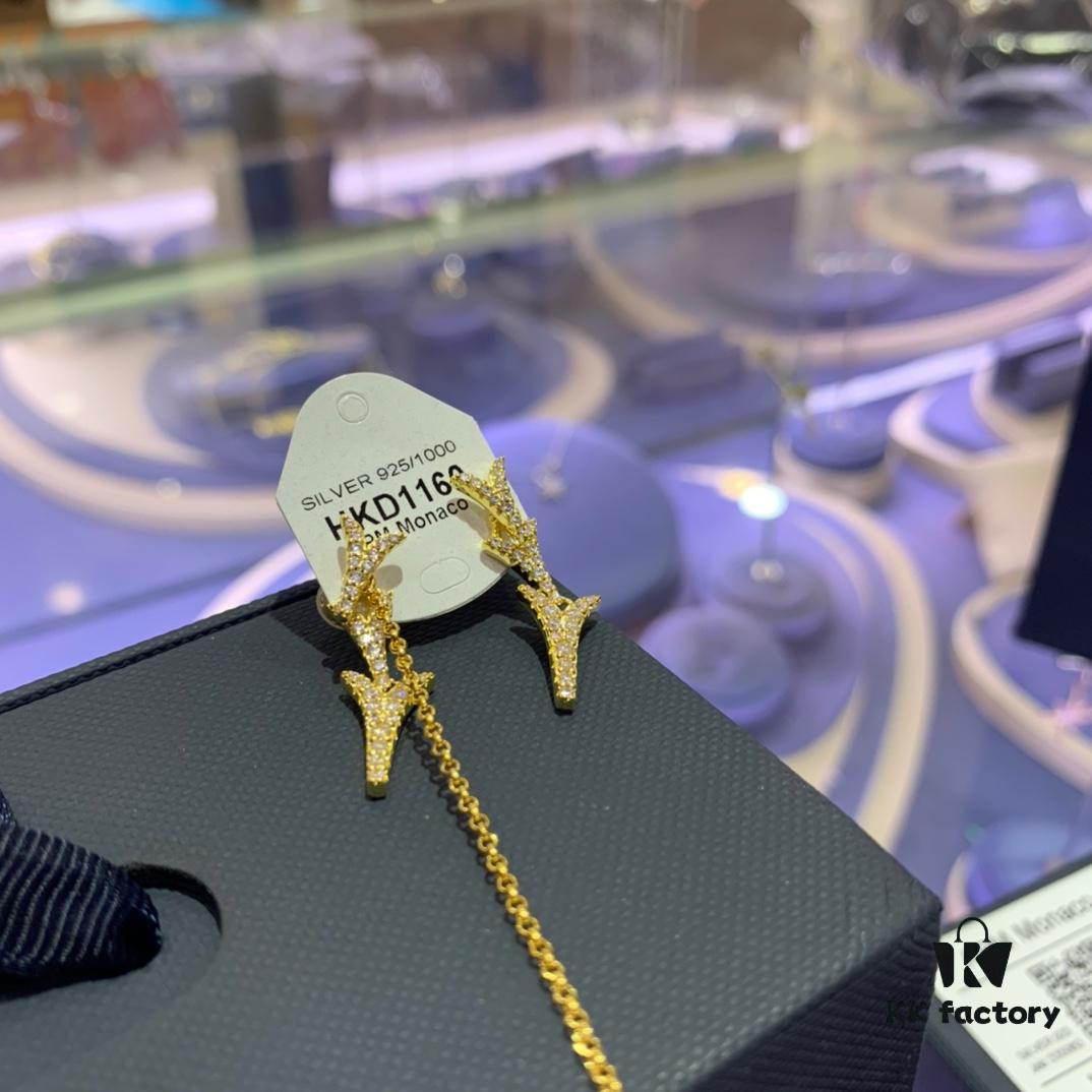 A Brand Monaco Asymmetrical Dragon Tail Ear Cuff with Earrings, Rock-style Unique Statement Drop Earrings for Women