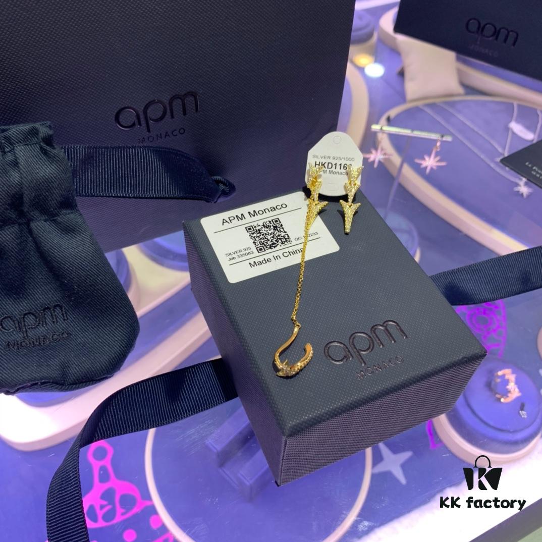 A Brand Monaco Asymmetrical Dragon Tail Ear Cuff with Earrings, Rock-style Unique Statement Drop Earrings for Women