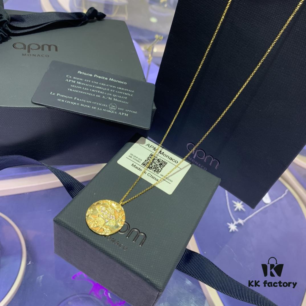 A Family Monaco Round Pendant Necklace