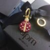 A-Home Monaco Golden Asymmetric Ladybug Earrings for Women, Elegant French-style Jewelry, Stylish and Unique Drop Earrings
