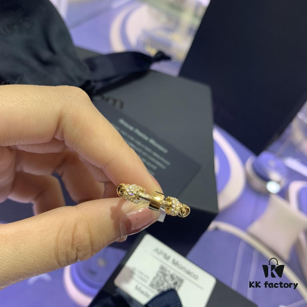 A Brand Monaco 'Fortune Rotation' Ring for Women, Rose Gold New Moving Design, Index Finger Ring for Best Friends and Couples, Gift for Girlfriend