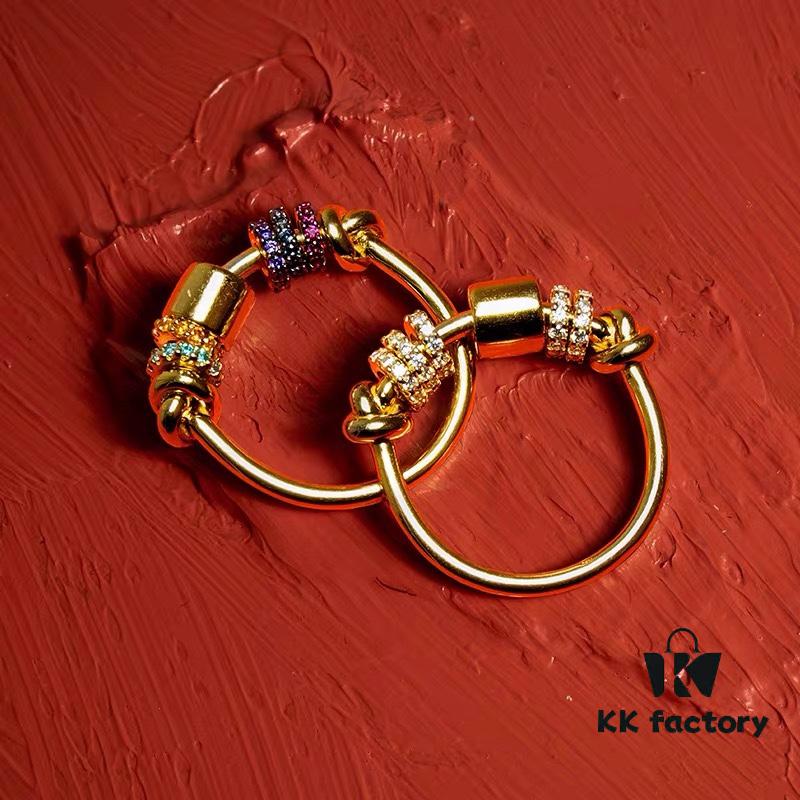 A Brand Monaco 'Fortune Rotation' Ring for Women, Rose Gold New Moving Design, Index Finger Ring for Best Friends and Couples, Gift for Girlfriend