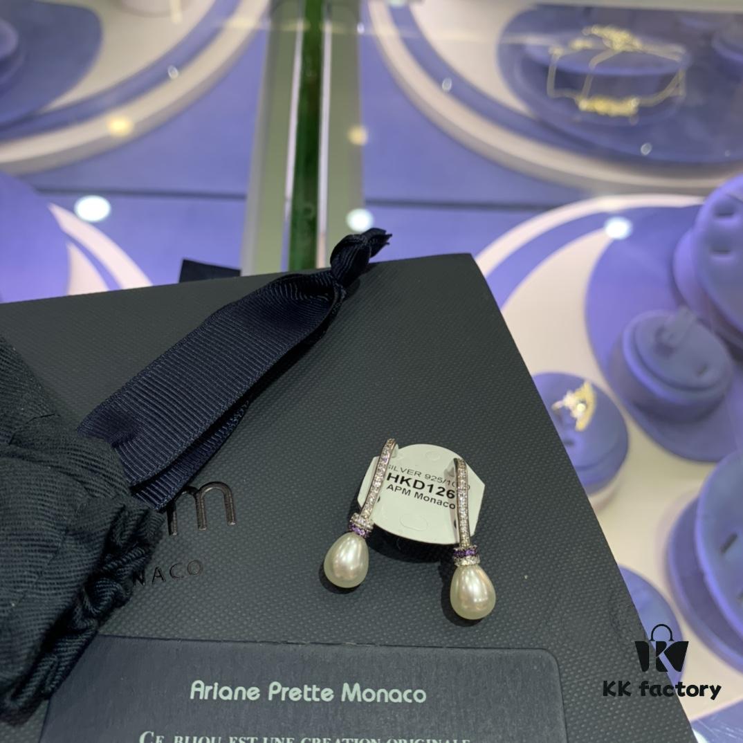 New Arrival 💕 A's Monaco F-shaped Pearl Stud Earrings, Full of Unique Charm