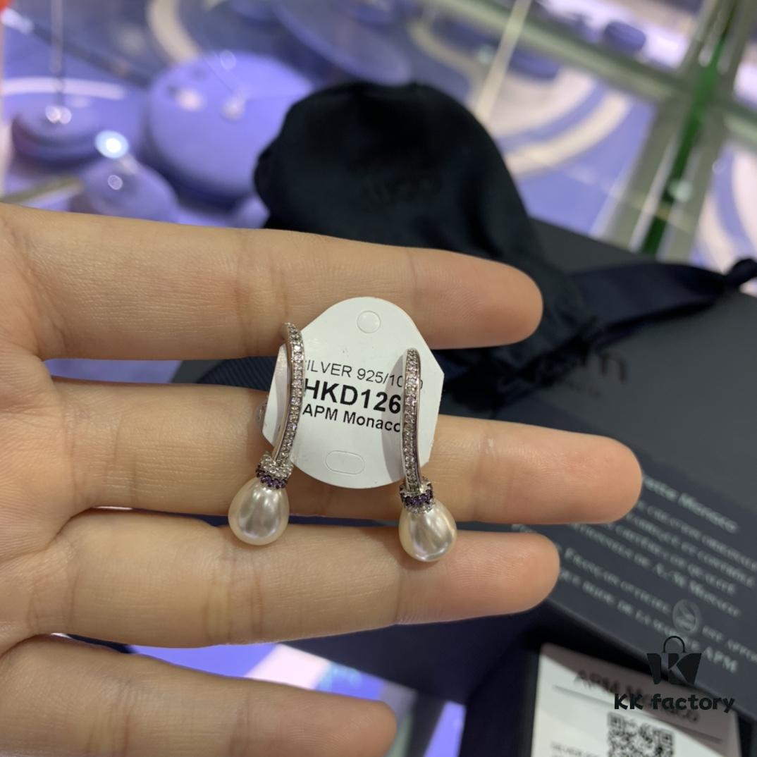 New Arrival 💕 A's Monaco F-shaped Pearl Stud Earrings, Full of Unique Charm