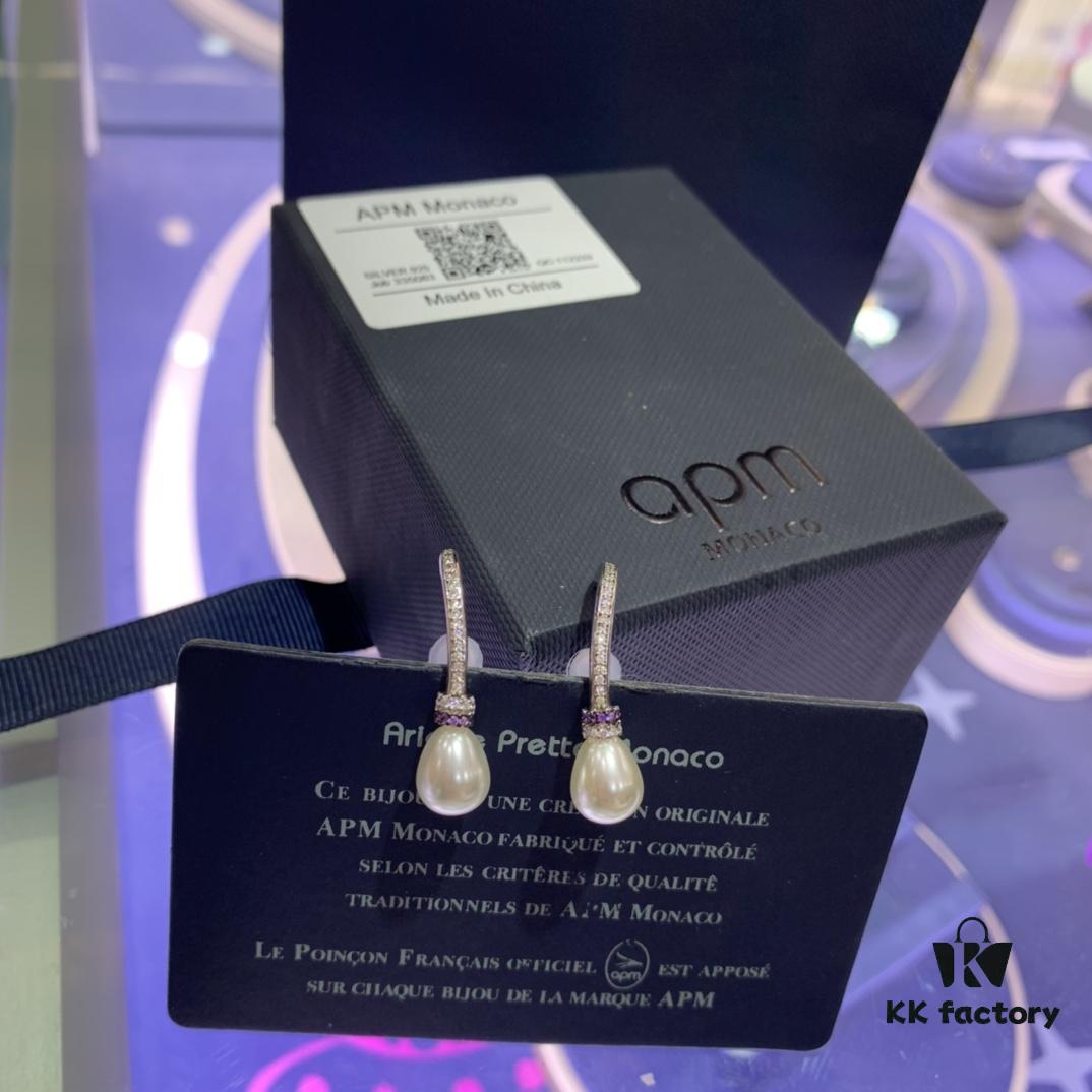 New Arrival 💕 A's Monaco F-shaped Pearl Stud Earrings, Full of Unique Charm