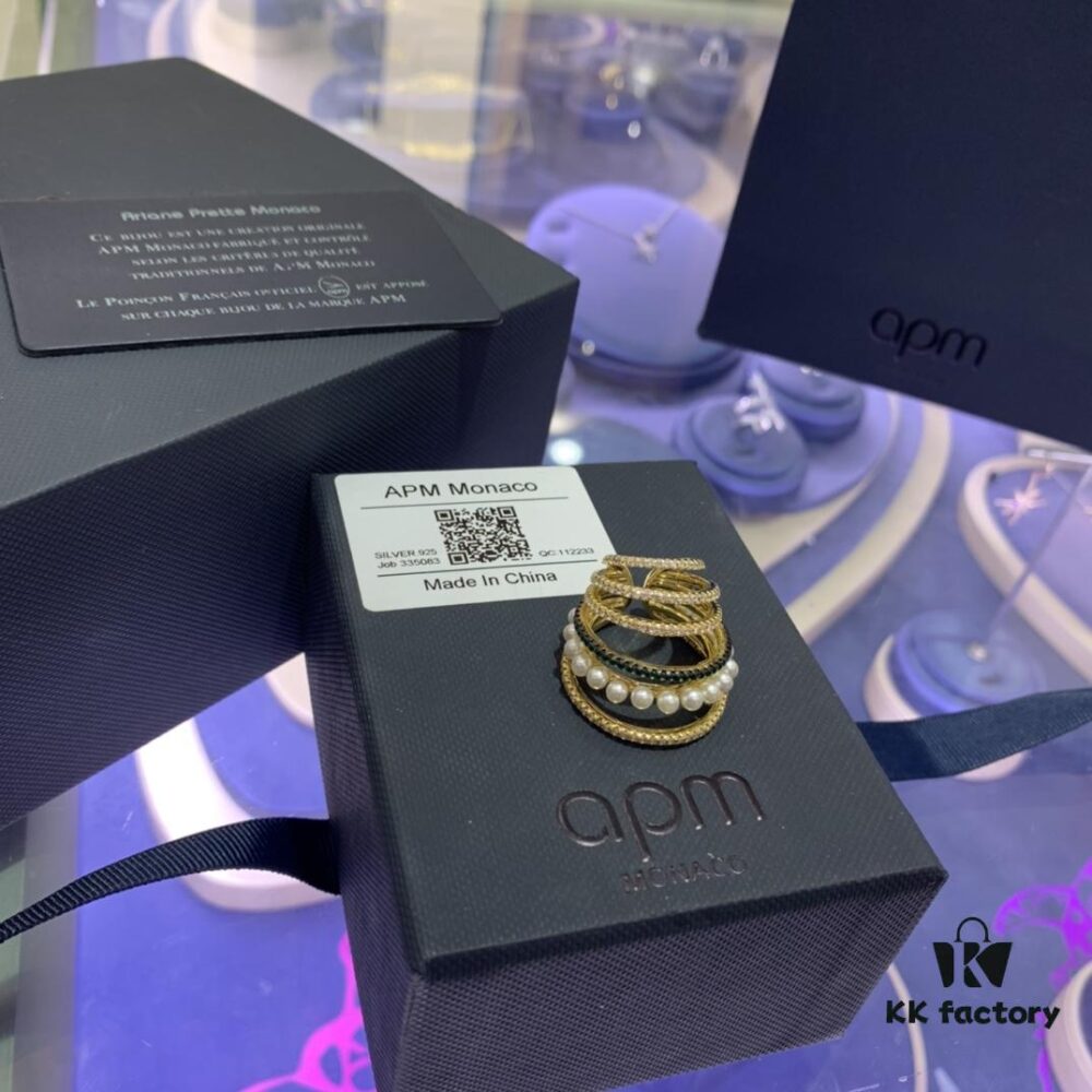 A Family Monaco Multi-strand Pearl Ear Clips