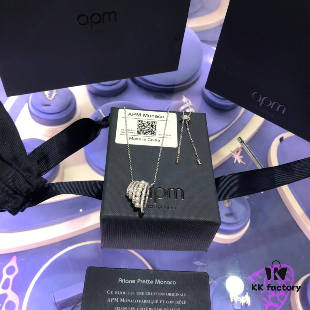 A Family Monaco Multi-Layer Decorative Pearl Waistline Necklace for Women, Elegant Fashion Choker Silver Neck Chain