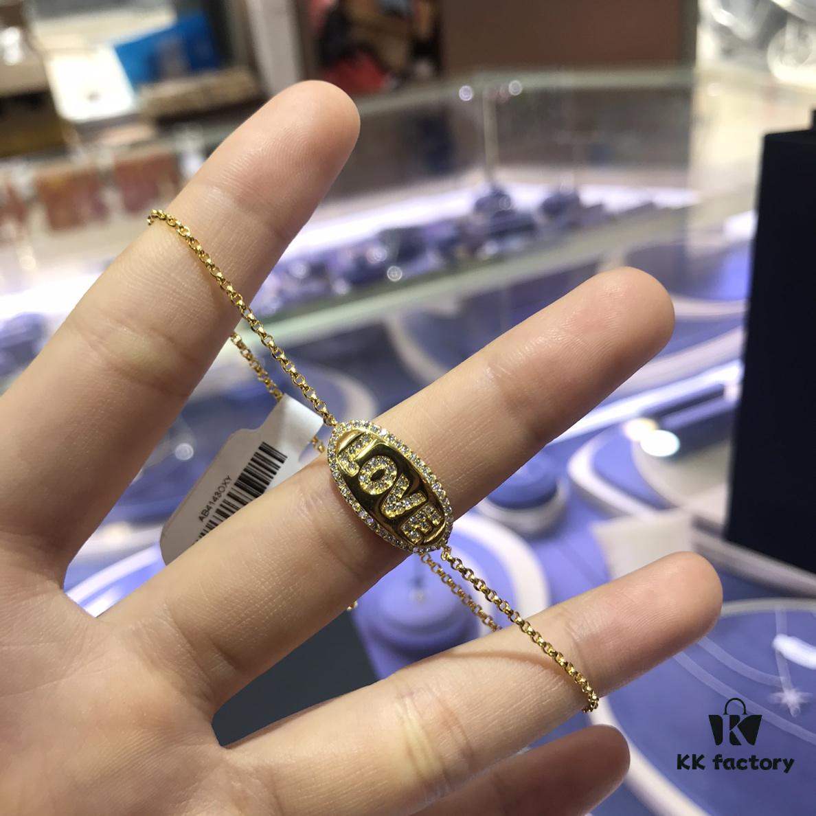 A Family Monaco LOVE Couple's Declaration Letter Bracelet for Women, 2020 New Trendy Gift for Girlfriend